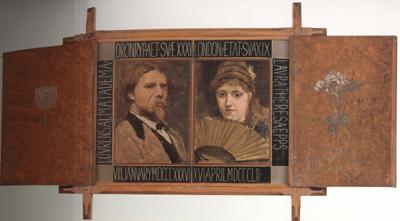 Alma-Tadema, Sir Lawrence Self-Portraits of Lawrence Alma-Tadema and Laura Theresa Epps (mk23) oil painting image